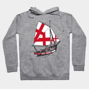 England Team Support United Kingdom Ship - Sailor Team of England Pride Hoodie